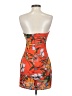 Superdown 100% Polyester Tropical Orange Cocktail Dress Size XXS - photo 2
