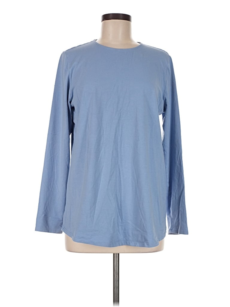 Pre-owned Purejill Long Sleeve T-shirt In Blue