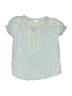 Mudd 100% Cotton Blue Short Sleeve Blouse Size 7 - 8 - photo 1