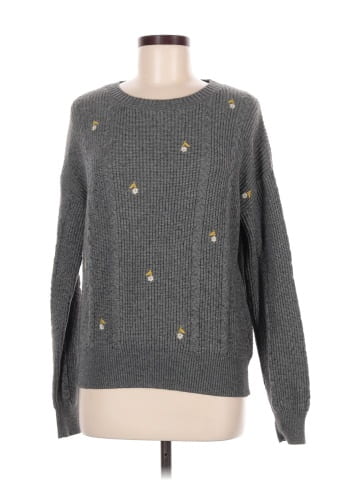 Hem & Thread Pullover Sweater (view 1)