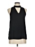 Naked Zebra 100% Polyester Black Sleeveless Blouse Size M - photo 1