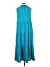 Max Studio 100% Polyester Teal Casual Dress Size L - photo 2