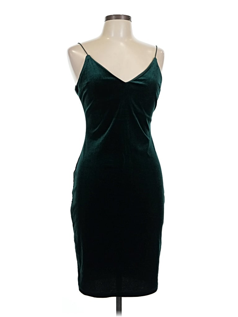 Pre-owned Crystal Sky Cocktail Dress In Teal