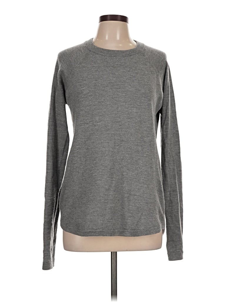 Pre-owned Lululemon Athletica Wool Sweater In Gray
