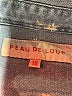 Peau De Loup Blue Denim Jacket Size 10 - photo 6