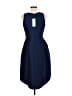 Halston Heritage Tweed Blue Cocktail Dress Size 6 - photo 2