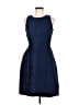 Halston Heritage Tweed Blue Cocktail Dress Size 6 - photo 1