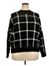 Torrid Plaid Black Pullover Sweater Size 2X Plus (2) - photo 1