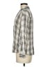 MNG Plaid Ivory Long Sleeve Blouse Size 6 - photo 5