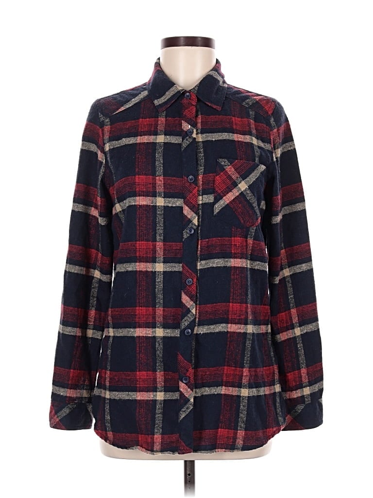 Pre-owned Ci Sono Long Sleeve Blouse In Burgundy
