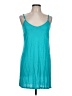 Assorted Brands Solid Teal Casual Dress Size L - photo 1