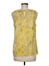 Classiques Entier 100% Silk Yellow Sleeveless Silk Top Size M - photo 2