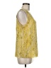Classiques Entier 100% Silk Yellow Sleeveless Silk Top Size M - photo 4