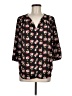 Pleione Floral Black 3/4 Sleeve Blouse Size M - photo 1