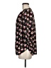 Pleione Floral Black 3/4 Sleeve Blouse Size M - photo 5
