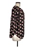 Pleione Floral Black 3/4 Sleeve Blouse Size M - photo 4