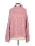 Unbranded Solid Pink Turtleneck Sweater Size M - photo 1