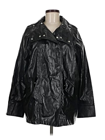 Zara Faux Leather Jacket (view 1)
