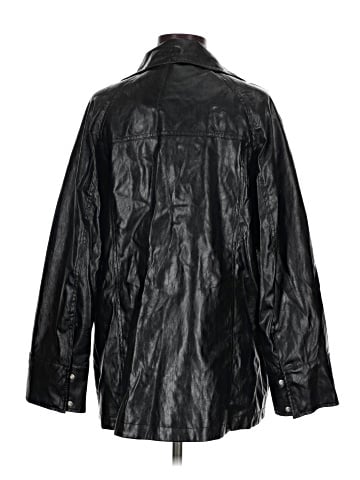 Zara Faux Leather Jacket (view 2)