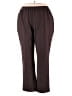Catherines Solid Brown Casual Pants Size 2X - photo 1