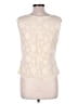 AKRIS 100% Baumwolle Ivory Sleeveless Top Size 10 - photo 2