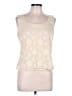 AKRIS 100% Baumwolle Ivory Sleeveless Top Size 10 - photo 1