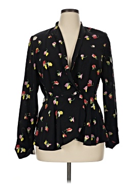 J. Peterman Long Sleeve Silk Top