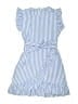 Unbranded 100% Polyester Stripes Blue Dress Size 150 cm / US 12 - photo 1