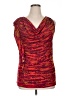 Attention 100% Polyester Red Sleeveless Blouse Size XL - photo 1