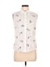 Disney 100% Cotton Ivory Sleeveless Button-Down Shirt Size M - photo 1