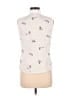 Disney 100% Cotton Ivory Sleeveless Button-Down Shirt Size M - photo 2