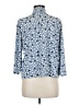 Ellen Tracy Blue 3/4 Sleeve Blouse Size M - photo 2