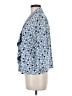 Ellen Tracy Blue 3/4 Sleeve Blouse Size M - photo 5