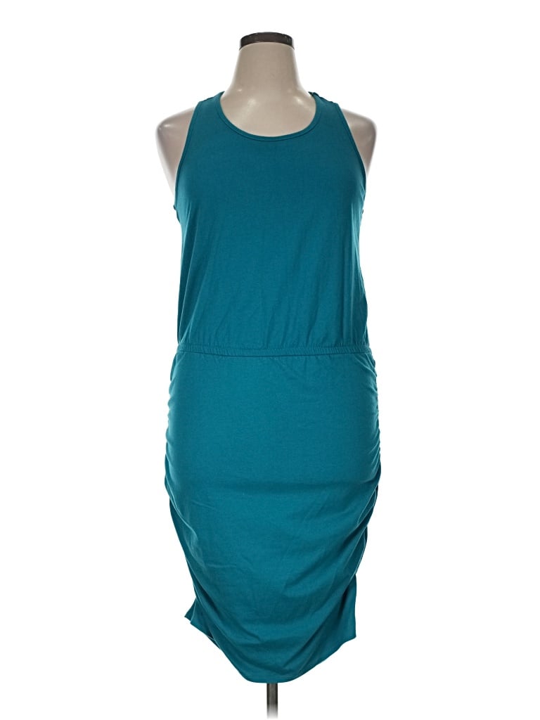 Pre-owned Lane Bryant Cocktail Dress In Teal