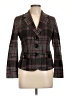 Talbots Plaid Brown Wool Blazer Size 10 - photo 1