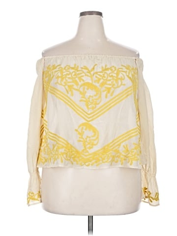 AS by DF 3/4 Sleeve Silk Top (view 1)