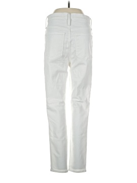 Madewell 10" High-Rise Skinny Crop Jeans in Pure White: Button-Front Edition (view 2)