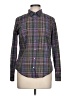 Talbots Plaid Purple Long Sleeve Button-Down Shirt Size 10 - photo 1