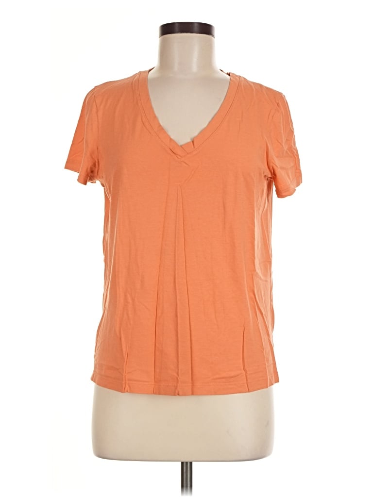 Pre-owned Hanro Short Sleeve T-shirt In Orange