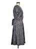 Perceptions Print Purple Casual Dress Size L - photo 4