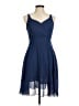 Romwe Solid Blue Cocktail Dress Size M - photo 1