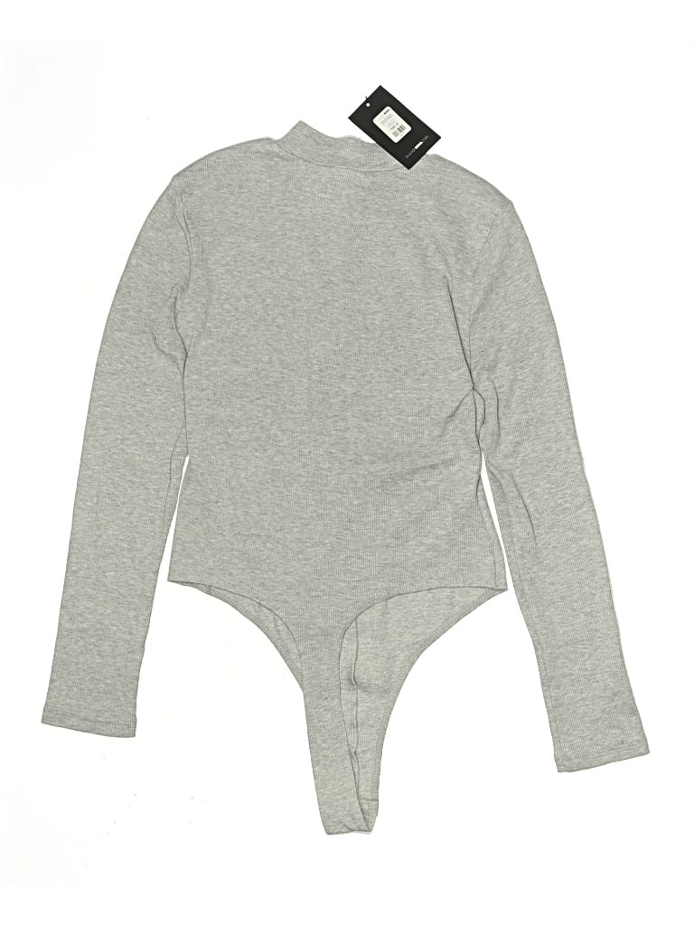 Fashion Nova Bodysuit In Gray
