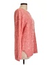 Poof Excellence 100% Acrylic Tweed Pink Pullover Sweater Size L - photo 4