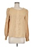 Shein 100% Polyester Tan Long Sleeve Blouse Size 6 - photo 1