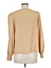 Shein 100% Polyester Tan Long Sleeve Blouse Size 6 - photo 2