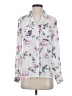 Candie's 100% Polyester Floral White Long Sleeve Blouse Size S - photo 1
