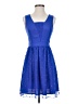 Mac & Jac 100% Polyester Hearts Blue Cocktail Dress Size S - photo 1