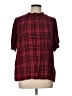 Amazon Essentials 100% Viscose Red Short Sleeve Blouse Size L - photo 1