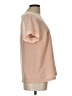 Gibson 100% Polyester Tan Short Sleeve Blouse Size L - photo 4