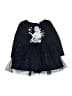 H&M 100% Polyester Blue Dress Size 3 - 4 - photo 1